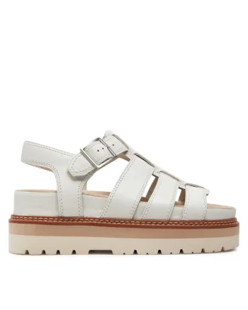 Sandale dama,  piele naturala, albe