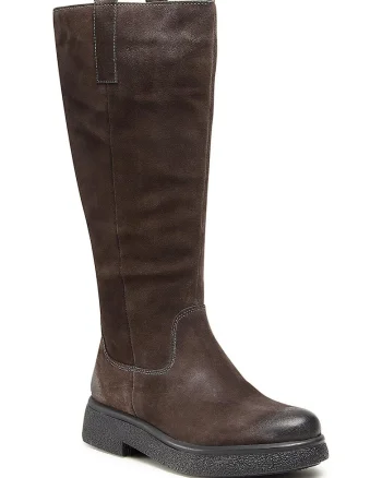 Cizme dama,  piele naturala, design clasic, gri,
