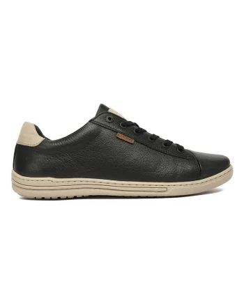 Tenisi barbati,  piele naturala, negru, confortabil