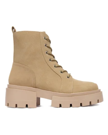 Pantofi dama,  material textil, bej,