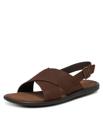Sandale barbat,  piele naturala, maro, interior din piele