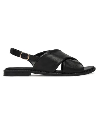 Sandale dama,  joase, piele naturala, negru, confortabile, elegante