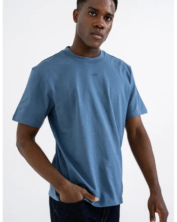 Tricou relaxed fit de bumbac Dapolino, Albastru inchis/Albastru