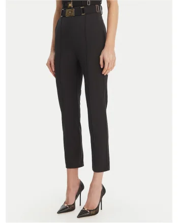 Pantaloni dama,  poliamida, negru