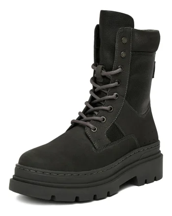 Ghete dama, G-Star Raw, piele naturala, cu fermoar, gri,