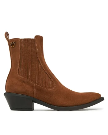 Cizme dama,  cowboy, piele naturala, maro,