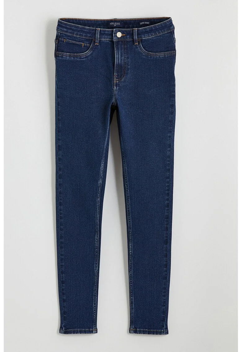 Blugi slim-fit cu buzunare, Albastru ultramarin