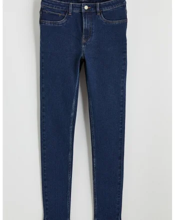 Blugi slim-fit cu buzunare, Albastru ultramarin