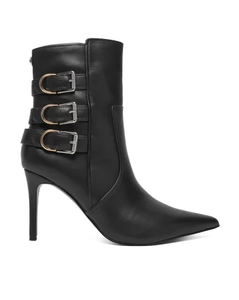 Cizme dama,  piele naturala, stiletto, negru,