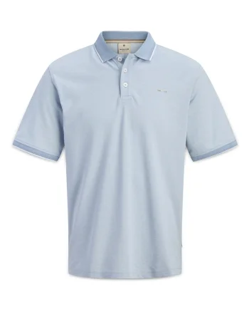 Tricou barbati,  bumbac organic si poliester reciclat, albastru, Albastru