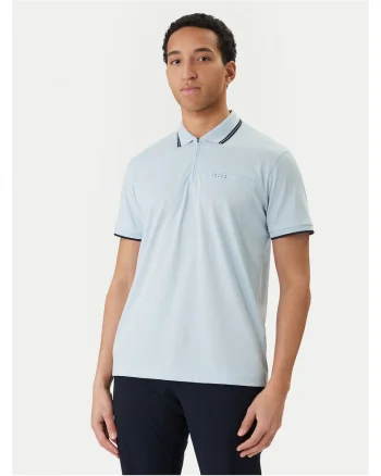 Tricou barbati,  albastru, material mixt, Albastru