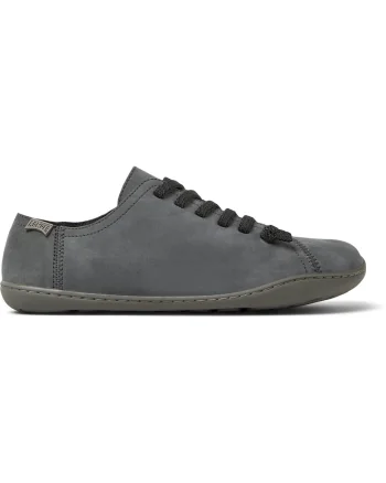 Pantofi de piele nabuc Peu Cami, Gri inchis