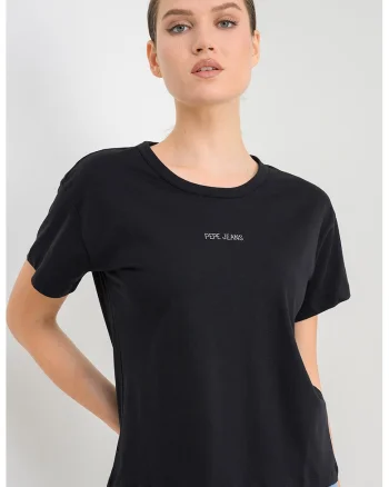 Tricou din bumbac Mia, Negru