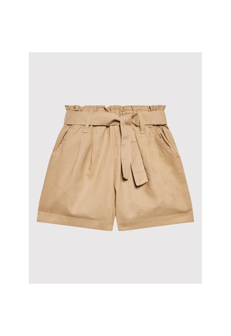 Pantaloni scurti fete,  300131237, In/Bumbac, 120 CM, Bej