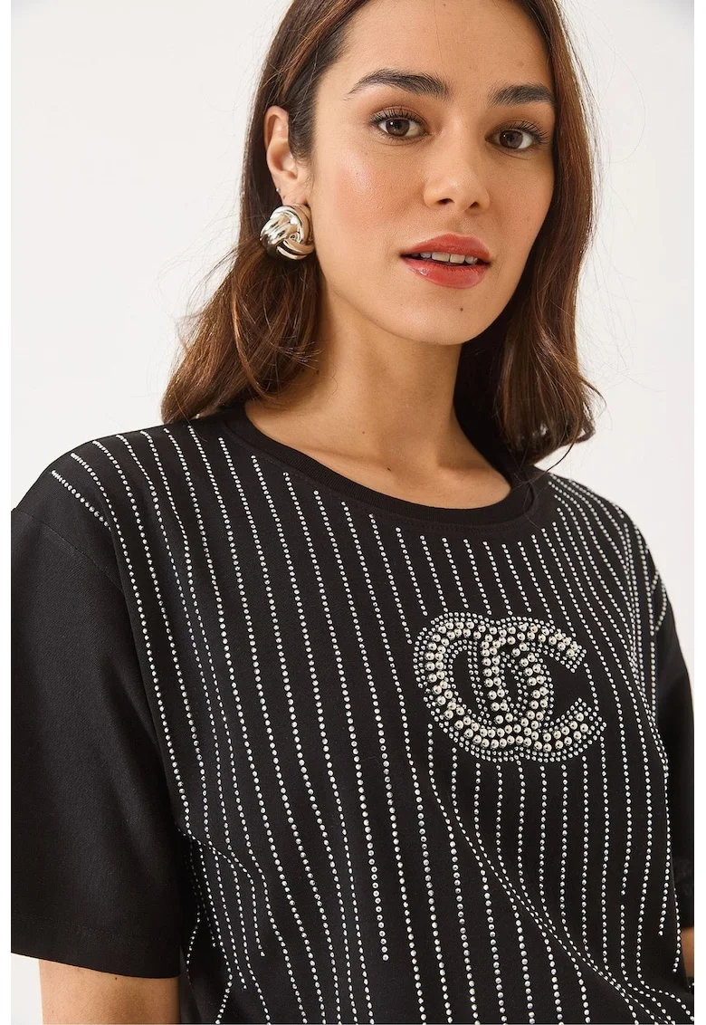 Tricou cu strasuri Lucci