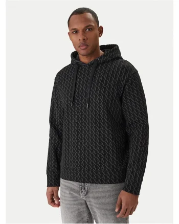Hanorac barbati,  bumbac negru, Negru