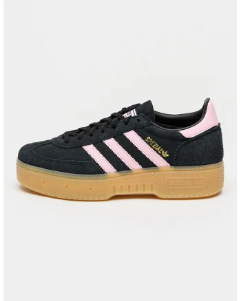 Pantofi sport Spezial din piele intoarsa cu talpa flatform, Roz pastel/Negru stins/Caramel