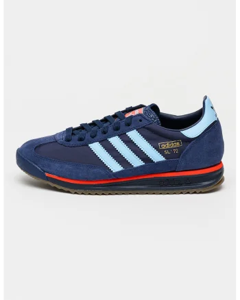 Pantofi sport SL 72 RS de piele intoarsa cu insertii din material textil, Rosu/Albastru pastel/Bleumarin