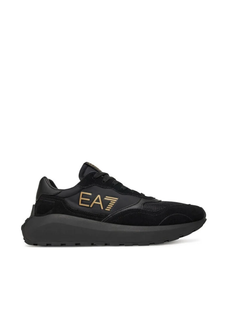 Pantofi sport barbati, X8X186 XK401,  Emporio Armani, Textil, Negru
