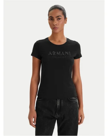 Tricou dama,  bumbac, slim fit, Negru