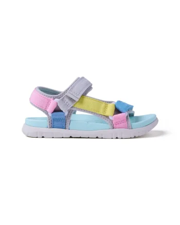 Sandale cu inchidere velcro Eldama, Gri