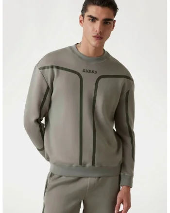Bluza de trening cu detalii contrastante, Verde