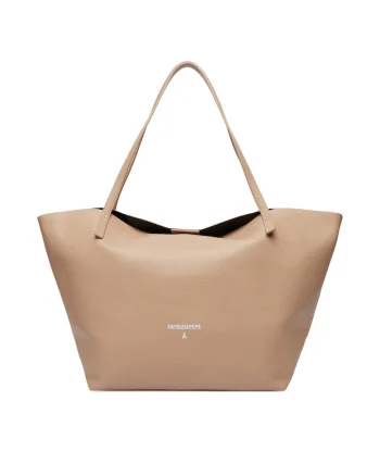 Geanta dama,  piele naturala, One Size, set cu sac de prafdwqf, Bej