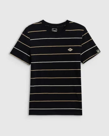 Tricou barbati,  regular, cu imprimeu, bumbac, negru