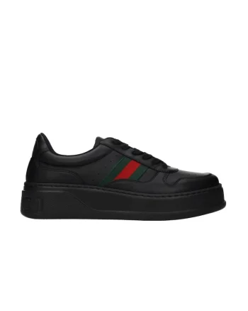 Pantofi sport  chunky din piele F86001, Negru