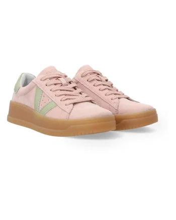 Pantofi sport din piele intoarsa uni