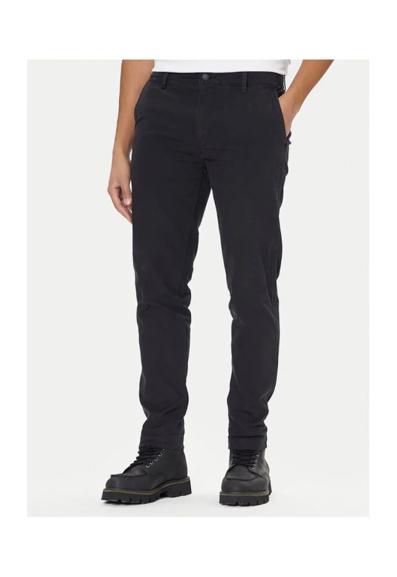 Pantaloni Barbati, Bumbac, 426794, Negru