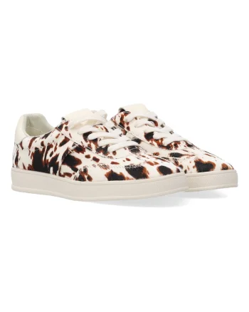 Tenisi din piele cu imprimeu animal print