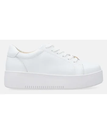 Pantofi sport flatform uni din piele
