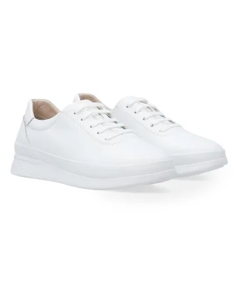 Pantofi sport din piele naturala cu talpa joasa