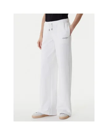 Pantaloni sport dama,  bumbac, alb, Alb