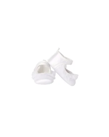 Pantofi satinati cu tull bebe fetita,  3.8341, Alb