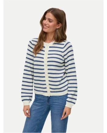 Cardigan dama,  70% bumbac reciclat, 30% poliester reciclat, INTL, Bej