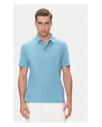 Tricou barbati,  albastru, 100% bumbac,