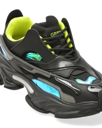 Pantofi sport GRYXX negri, 25080, din material textil
