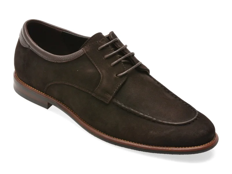 Pantofi eleganti EPICA maro, X180112, din piele intoarsa