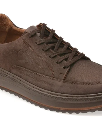 Pantofi sport GRYXX maro, BS4150, din nabuc