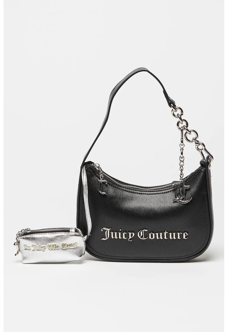 Geanta din piele ecologica cu etui detasabil Jasmine, Negru