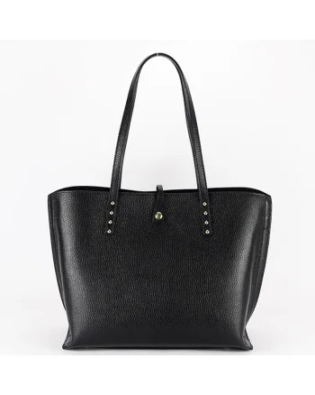 Geanta mare neagra din piele naturala 1740 M8 18124, Negru