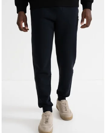 Pantaloni regular-fit de trening cu snur, Bleumarin