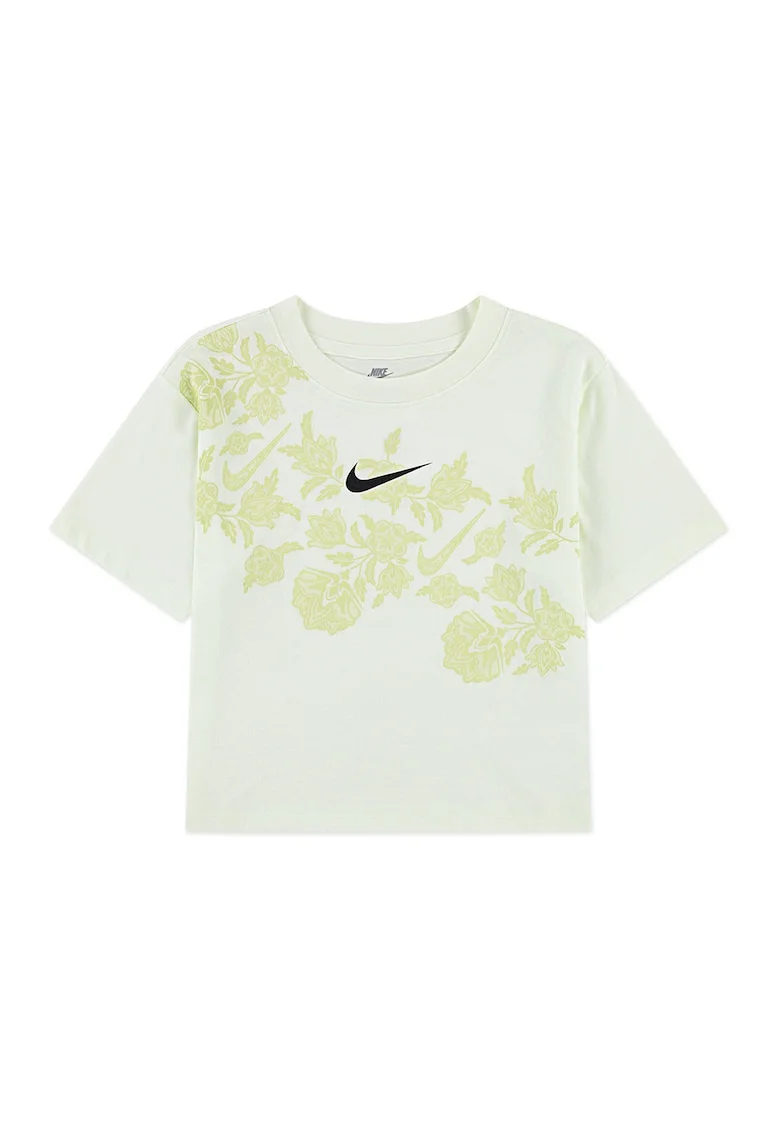 Tricou cu imprimeu logo, Verde pal/Verde fistic
