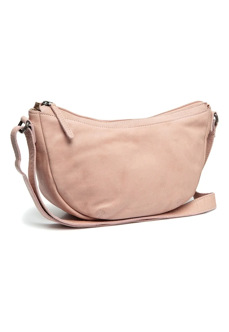 Geanta umar de dama din piele naturala,  Clarita, Roz pal, 35 x 10 x 17 cm
