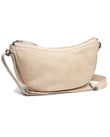 Geanta umar de dama din piele naturala,  Clarita, Bej, 35 x 10 x 17 cm
