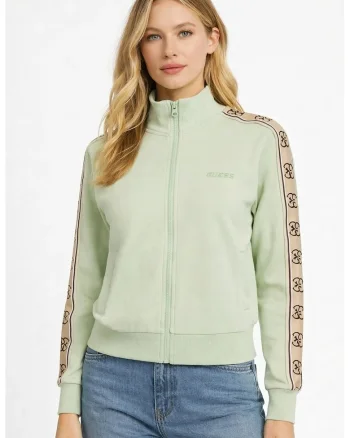 Bluza de trening crop  V3RQ12, Verde