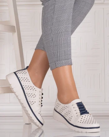 Pantofi casual Bej dama din Piele Ecologica Tusami