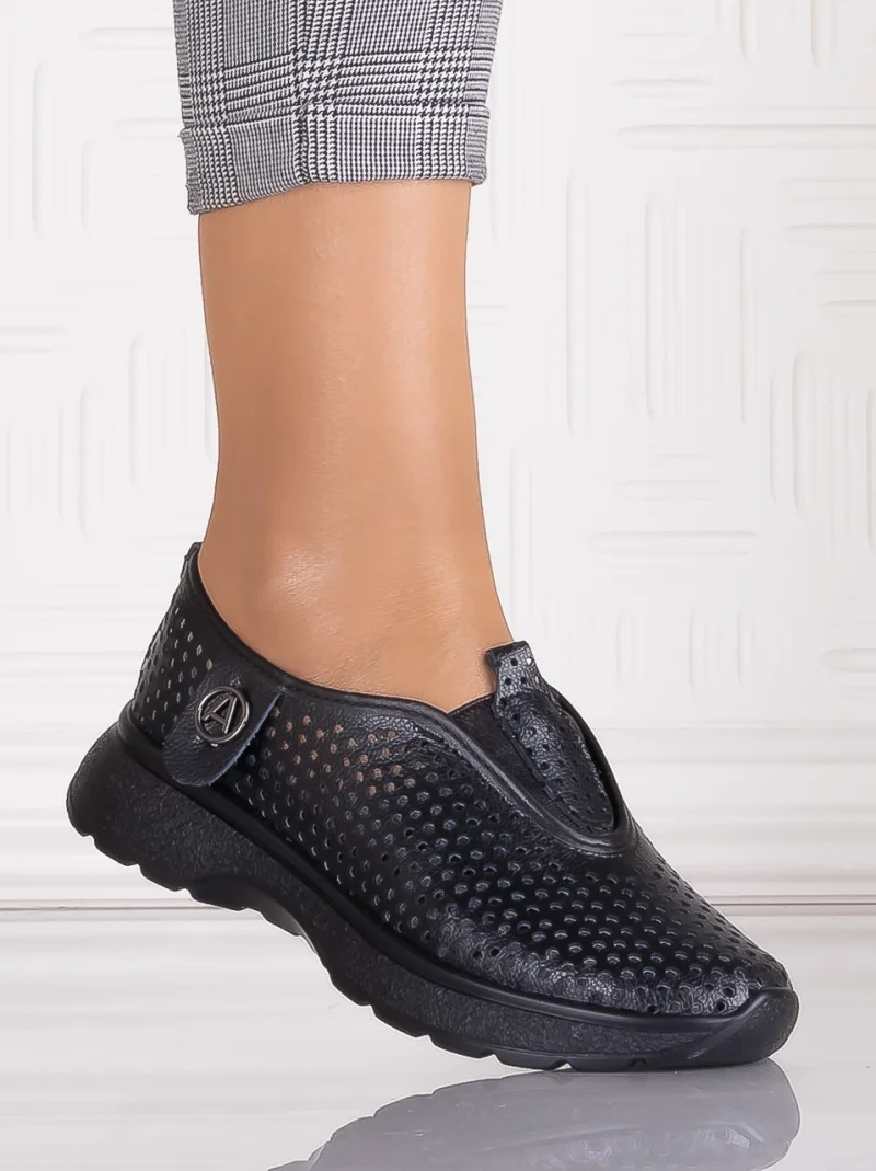 Pantofi casual Negrii dama din Piele Ecologica Elenor